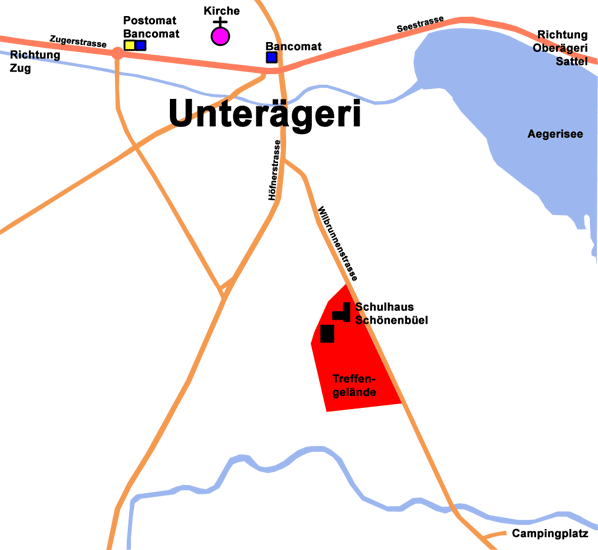 Lageplan Treffengelände